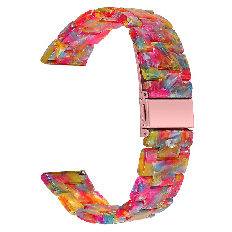 Resin Watch Band Stainless Steel Buckle Strap Bracelet for Samsung Galaxy Watch4 Classic 42mm 46mm Resin Watch Band Stainless Steel Buckle Strap Bracelet for Samsung Galaxy Watch4 Classic 42mm 46mm